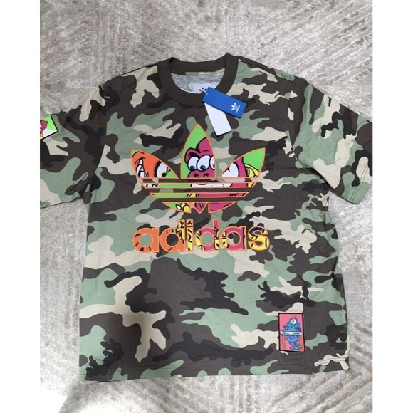 Jeremy Scott x Adidas Originals Camo Graphics Tee T-Shirt Sz Medium (H53374) NWT - Picture 4 of 8